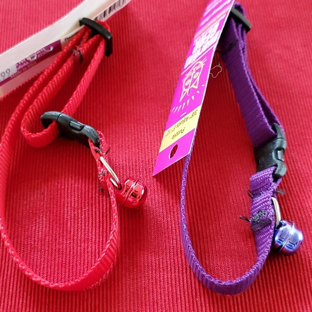 Brand New set of two breakaway cat collars